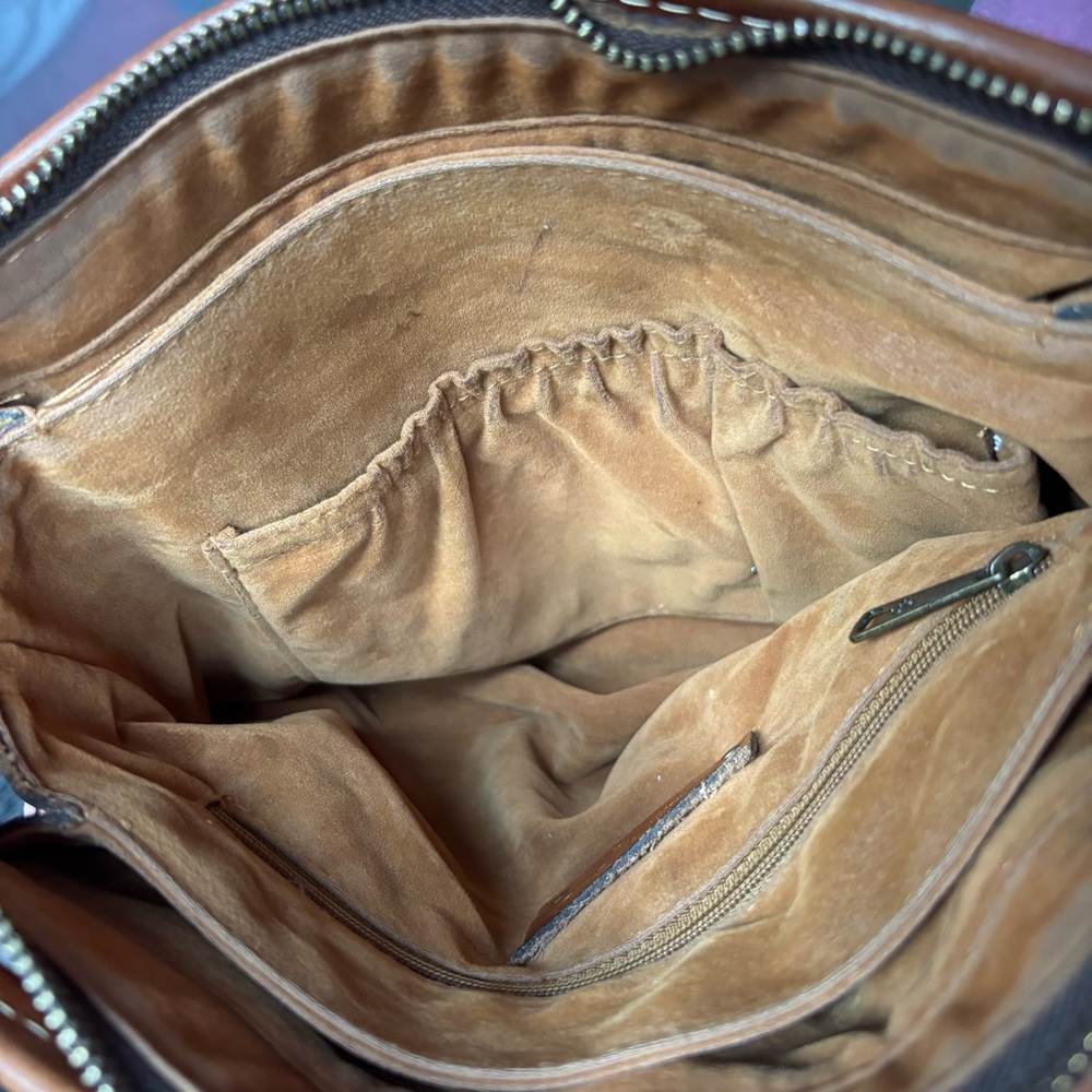 Patricia Nash Tooled Leather Satchel Crossbody Bag - Picture 12 of 12